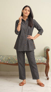 Stylish Denim Co Ord Set for Women - Etiquette Apparel
