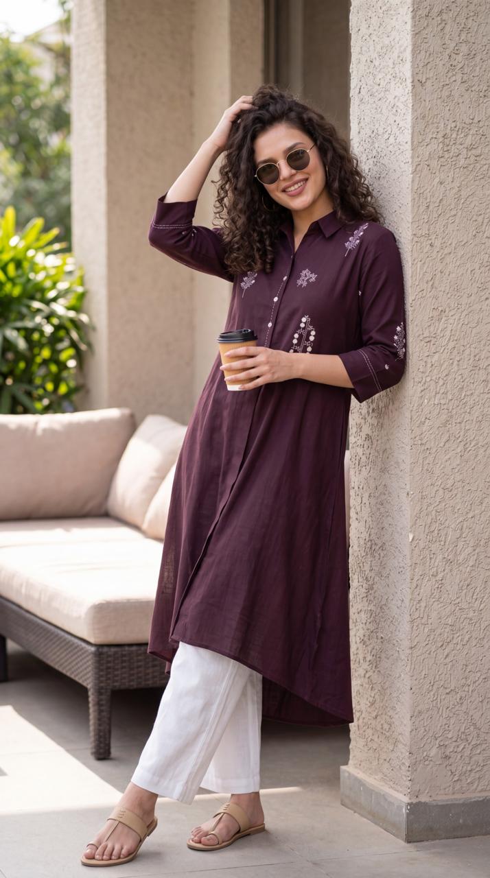 Crafted Calm Kurta - Etiquette Apparel
