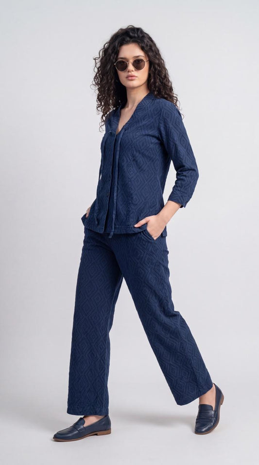 Textured Modern Edge Co-Ord Set - Etiquette Apparel
