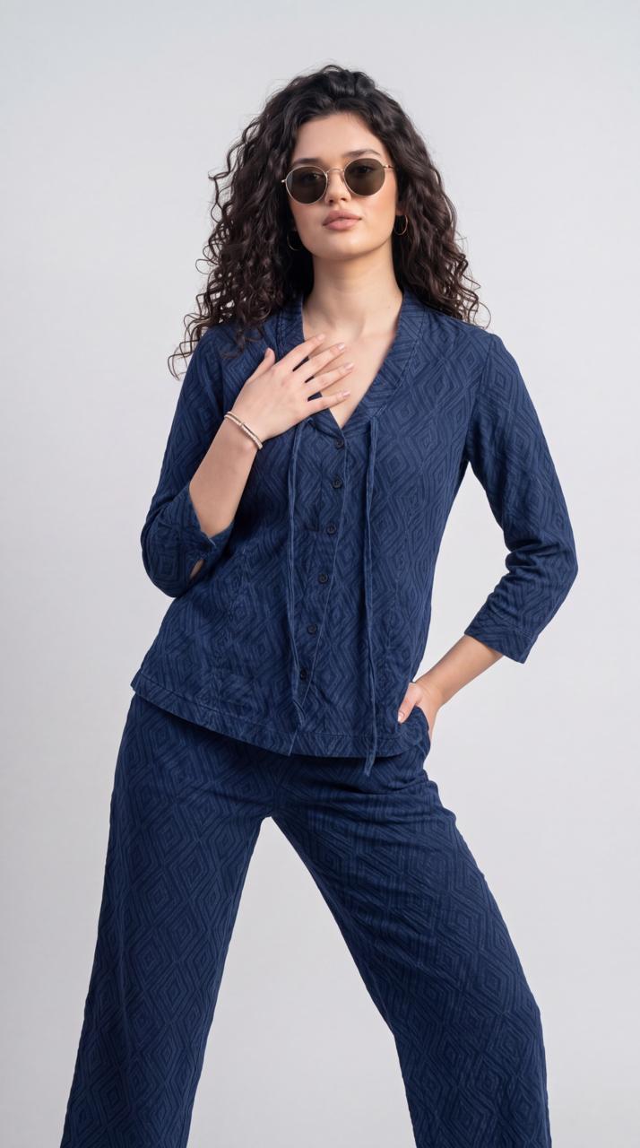 Textured Modern Edge Co-Ord Set - Etiquette Apparel