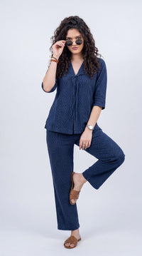 Textured Modern Edge Co-Ord Set - Etiquette Apparel