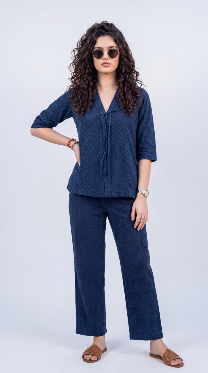 Textured Modern Edge Co-Ord Set - Etiquette Apparel