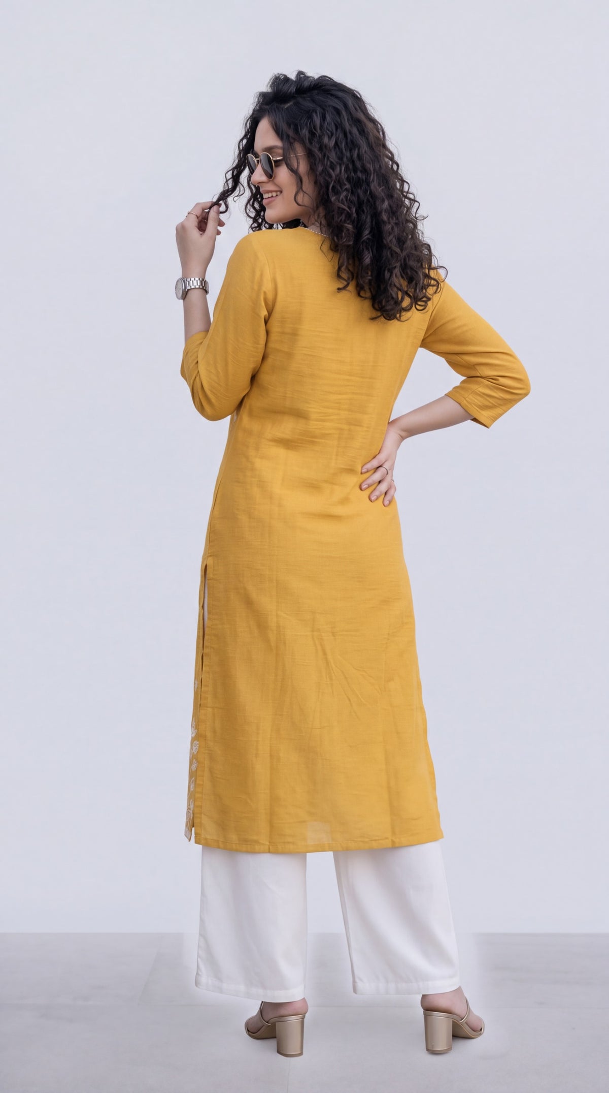 Chanderi Classic Straight Kurta