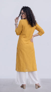 Chanderi Classic Straight Kurta