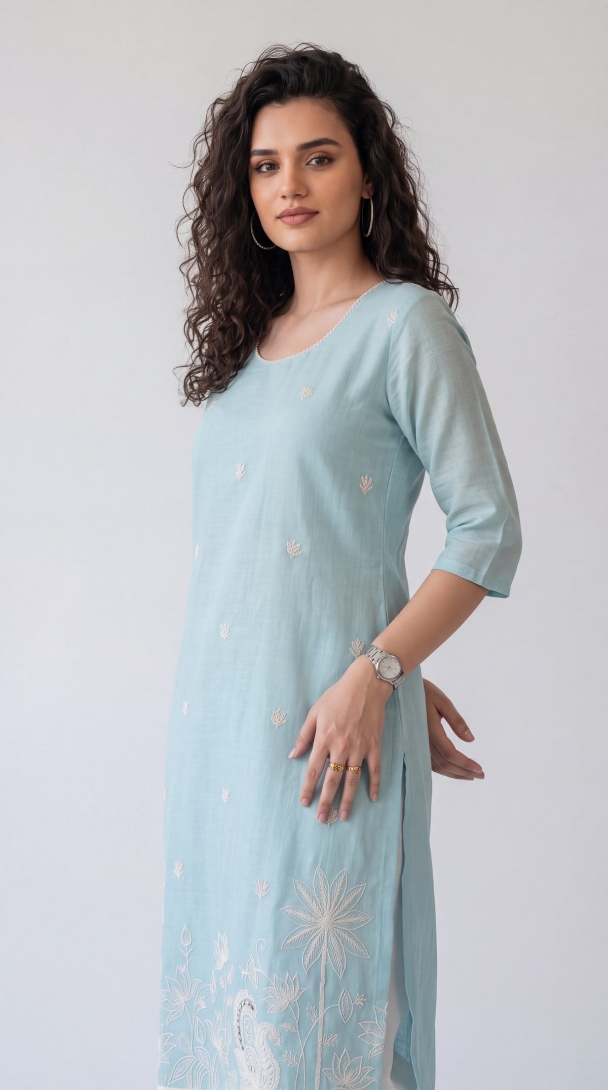 Chanderi Classic Straight Kurta