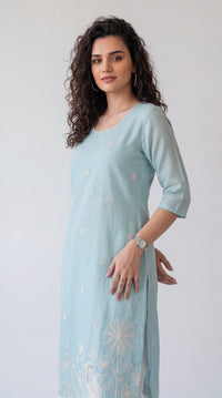 Chanderi Classic Straight Kurta