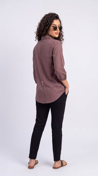 Floral Detail Cotton Shirt