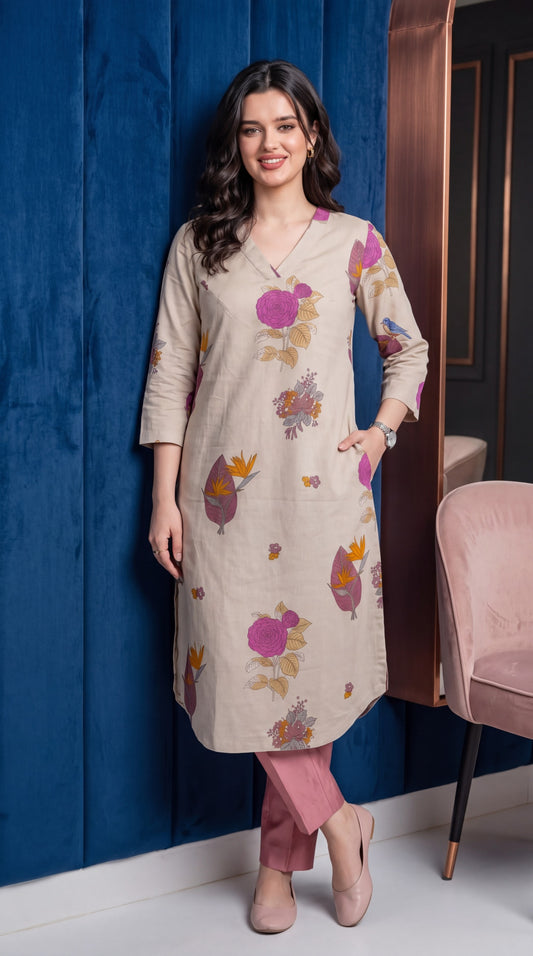 Contemporary Floral Kurta