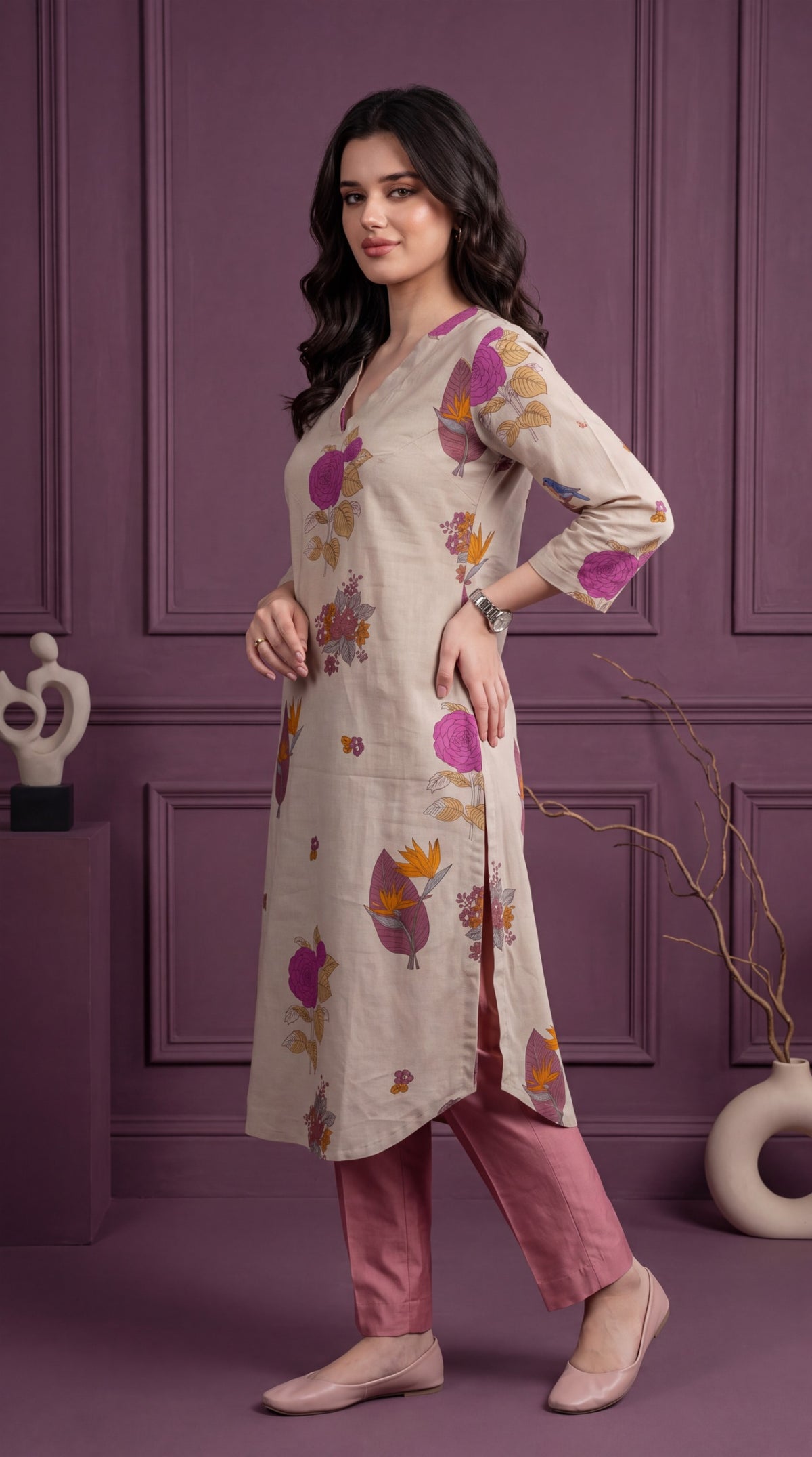Contemporary Floral Kurta
