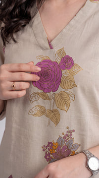 Contemporary Floral Kurta