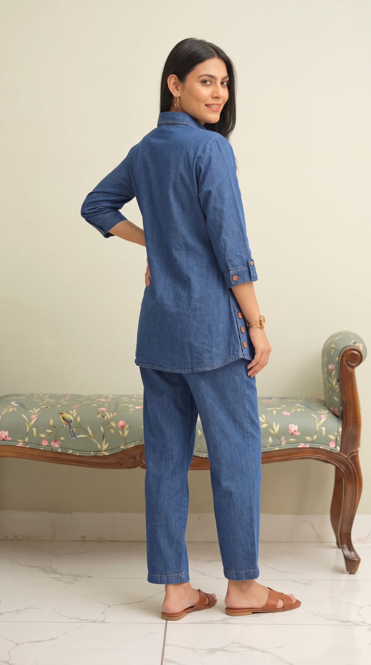 Stylish Denim Co Ord Set for Women - Etiquette Apparel