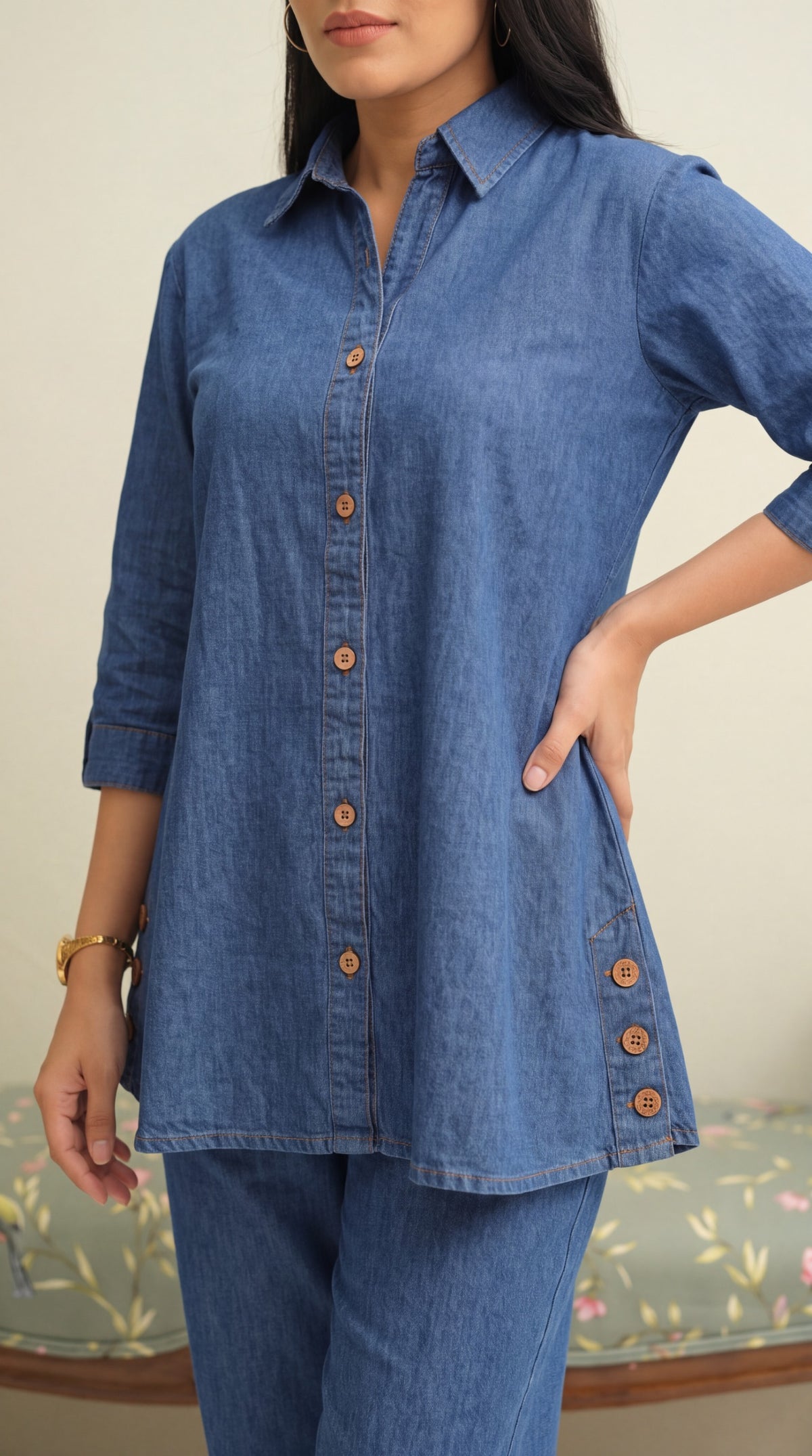 Stylish Denim Co Ord Set for Women - Etiquette Apparel