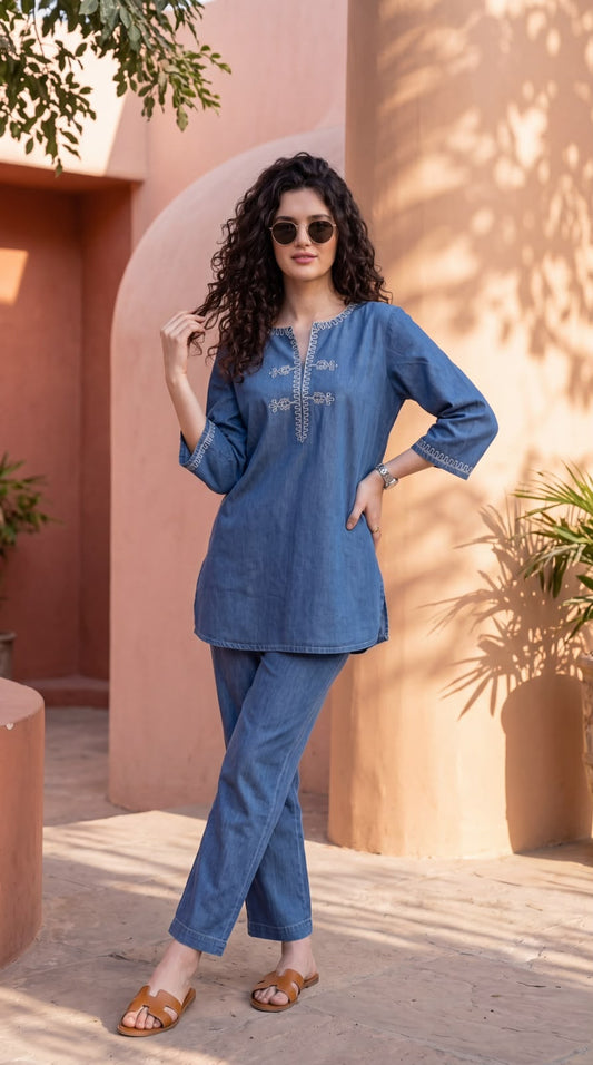 Easy Breezy Denim Co-ord Set