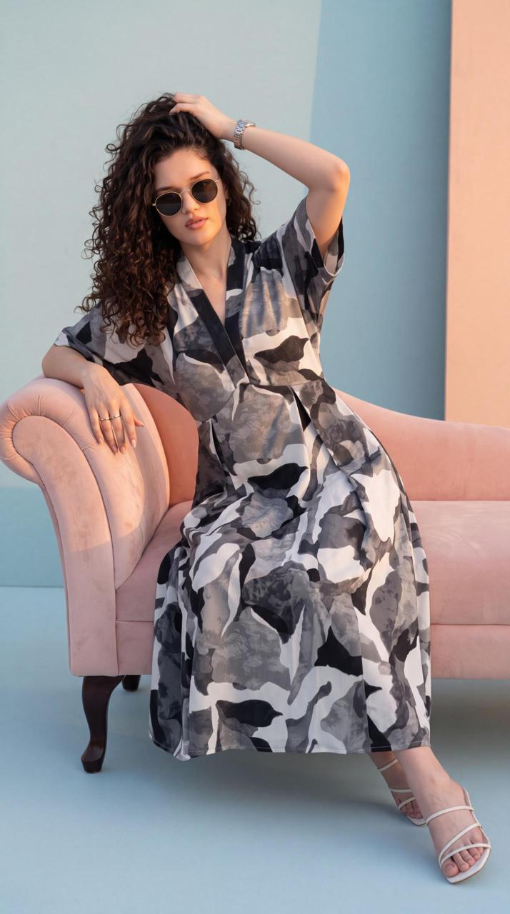Camouflage Print Dress