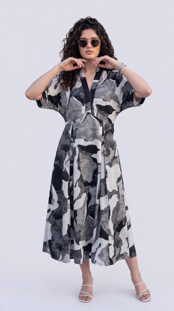 Camouflage Print Dress