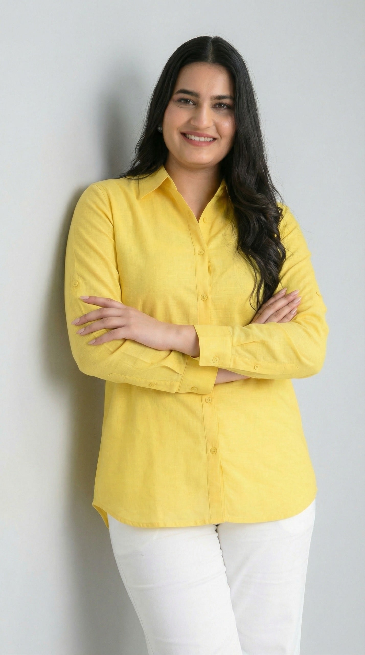 Product Carousel Image 7: Power Dressing in Soft Hues Top