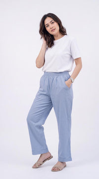 Full Broad Elasticated Pants - Etiquette Apparel