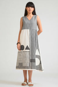 Graphic Glam Sleeveless Dress - Etiquette Apparel