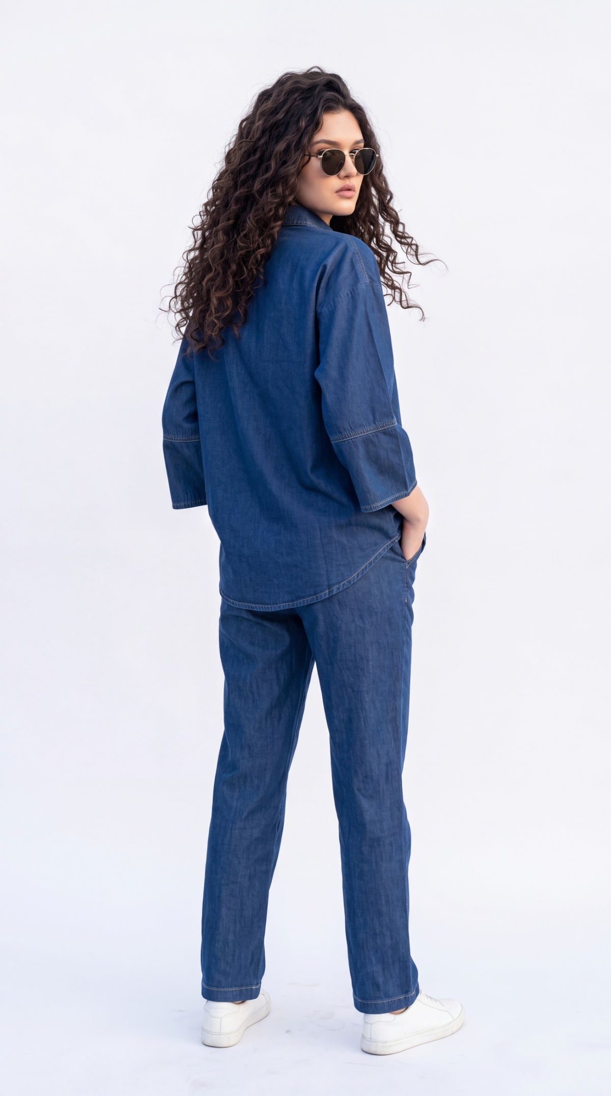 Smart Casual Denim Co-ord Set - Etiquette Apparel