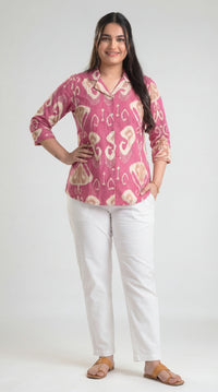 Ikkat Tales Top - Etiquette Apparel