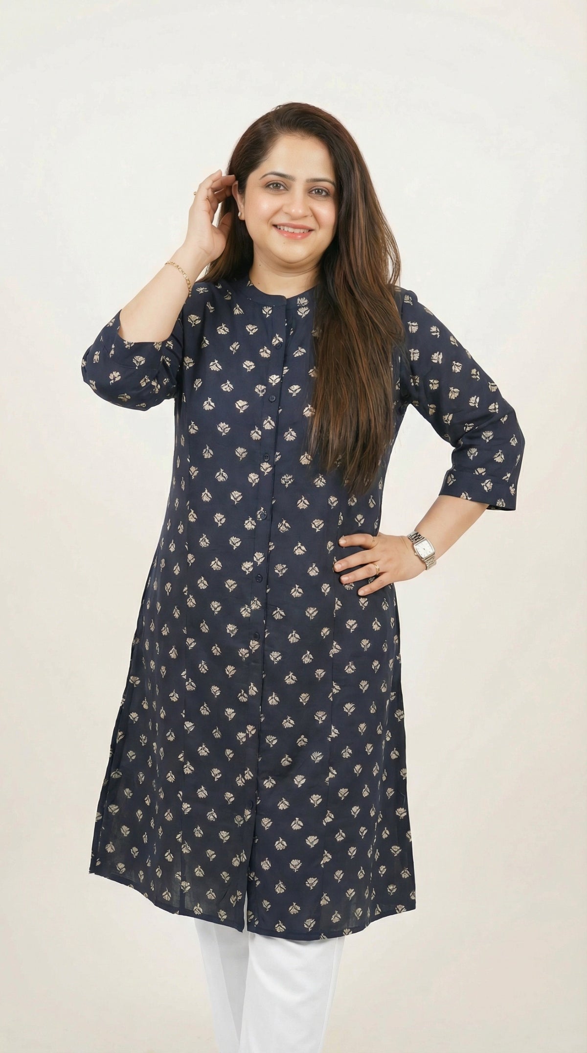 Summer Florals Printed Kurta - Etiquette Apparel