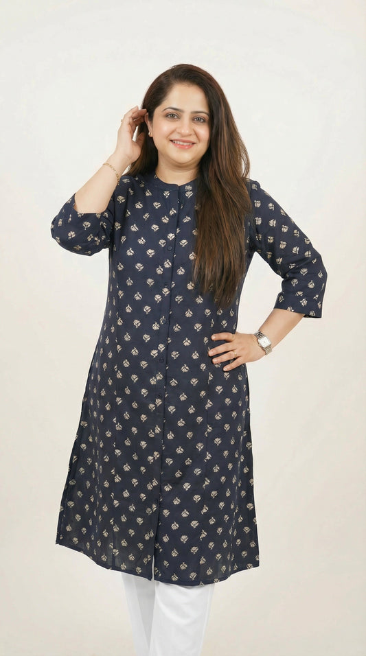 Summer Florals Printed Kurta - Etiquette Apparel