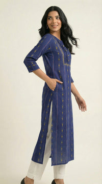 Weaving  in Motion Jamdani Kurta - Etiquette Apparel