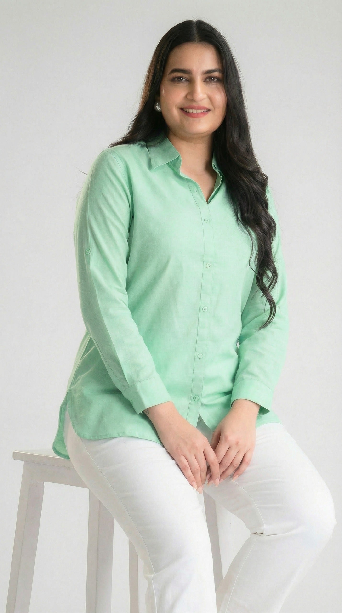 Product Carousel Image 12: Power Dressing in Soft Hues Top