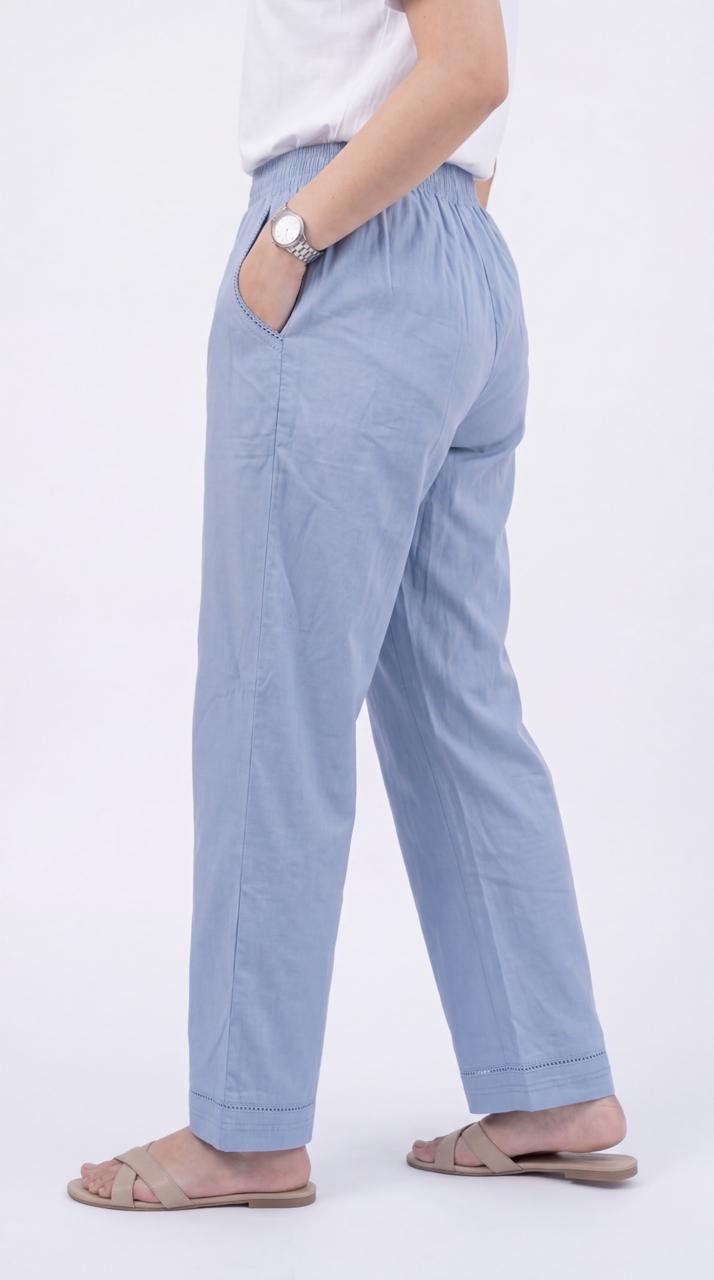 Full Broad Elasticated Pants - Etiquette Apparel