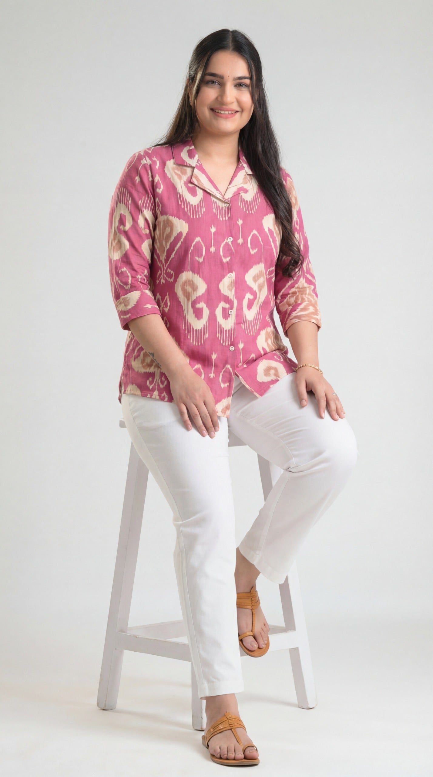 Product Carousel Image 10: Ikkat Tales Top