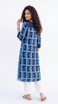 Indigo Abstract Printed Kurta