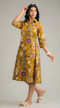 Abstract Summer Ease Dress - Etiquette Apparel