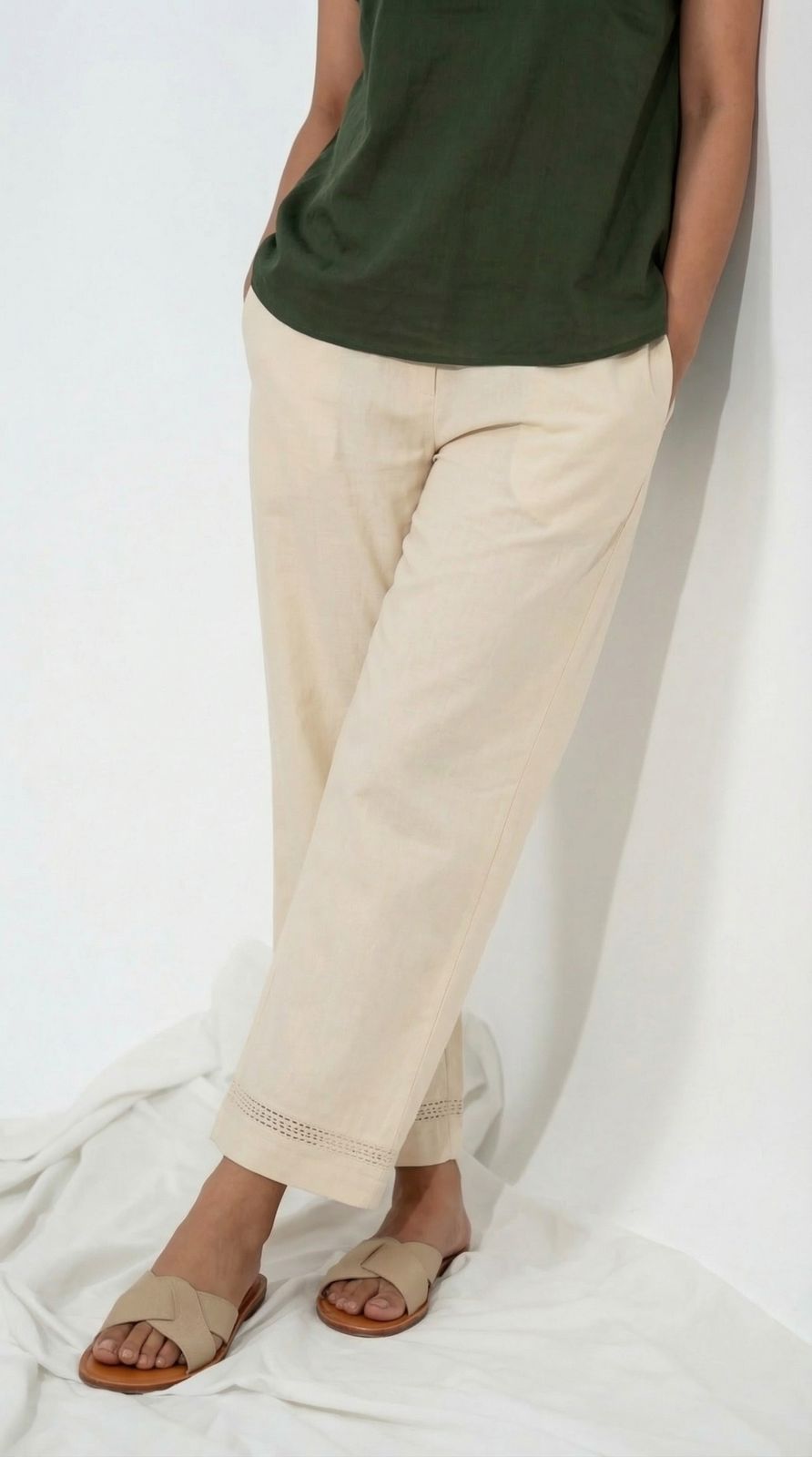 Full Broad Elasticated Pants - Etiquette Apparel
