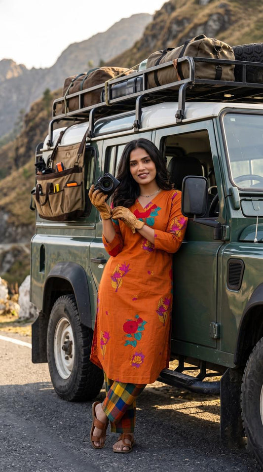Contemporary Floral Kurta