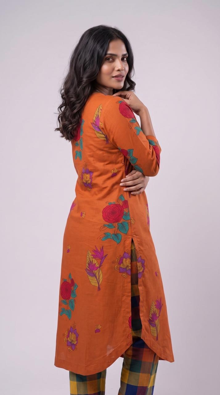 Contemporary Floral Kurta