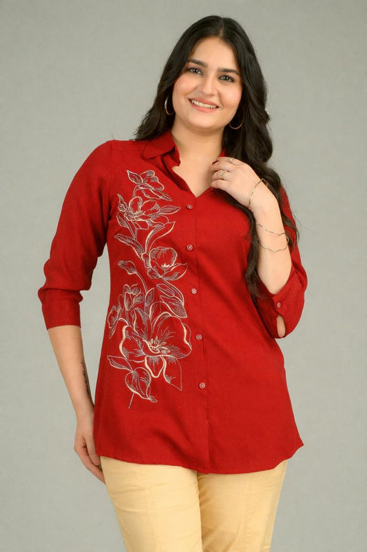 Blooming Warmth Top - Etiquette Apparel