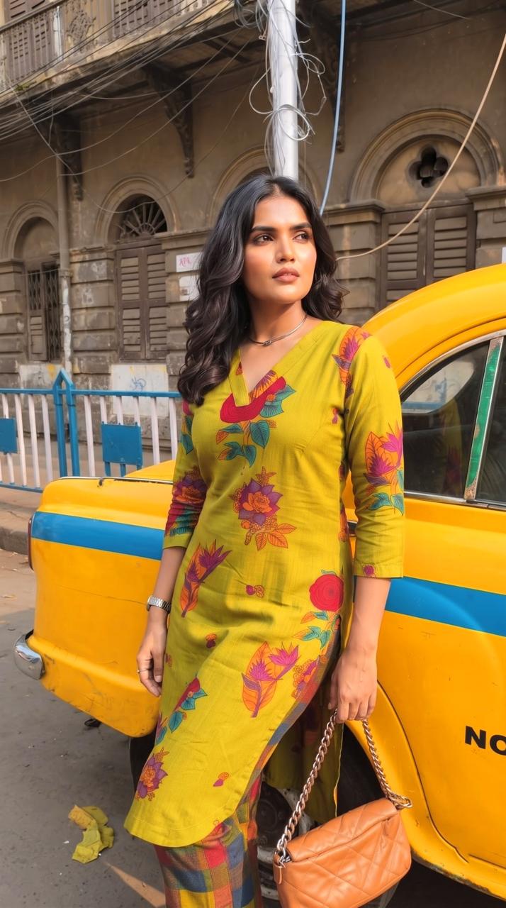 Contemporary Floral Kurta